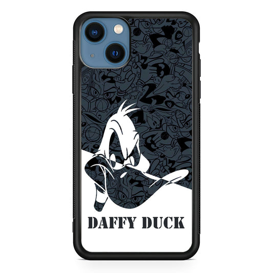Daffy Duck Silhouette Of Pattern iPhone 15 Plus Case