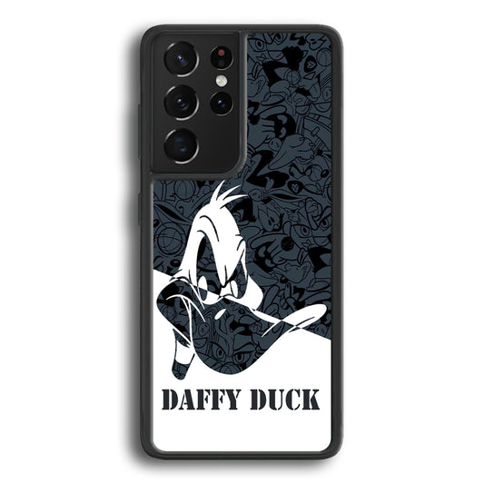 Daffy Duck Silhouette Of Pattern Samsung Galaxy S21 Ultra Case
