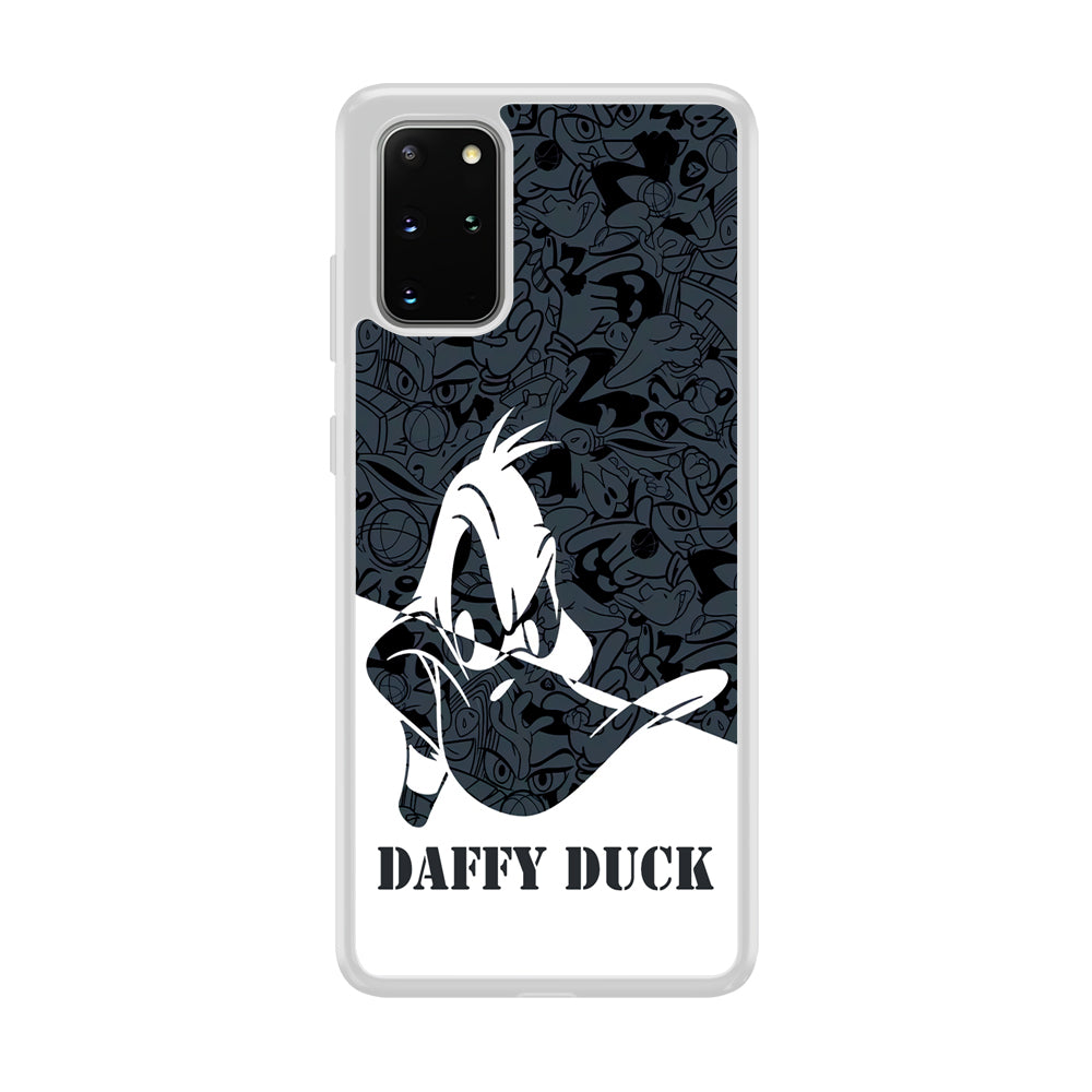 Daffy Duck Silhouette Of Pattern Samsung Galaxy S20 Plus Case