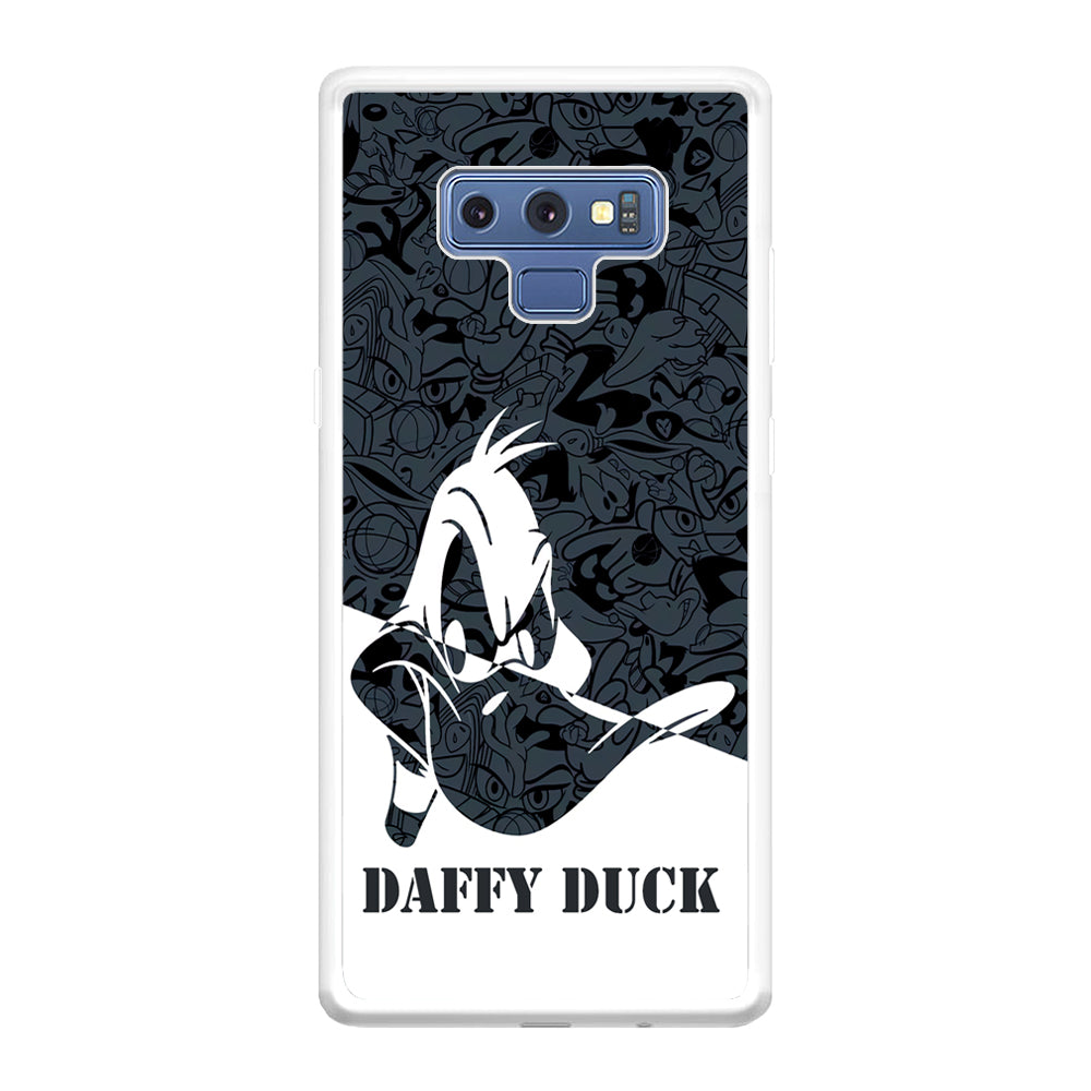 Daffy Duck Silhouette Of Pattern Samsung Galaxy Note 9 Case