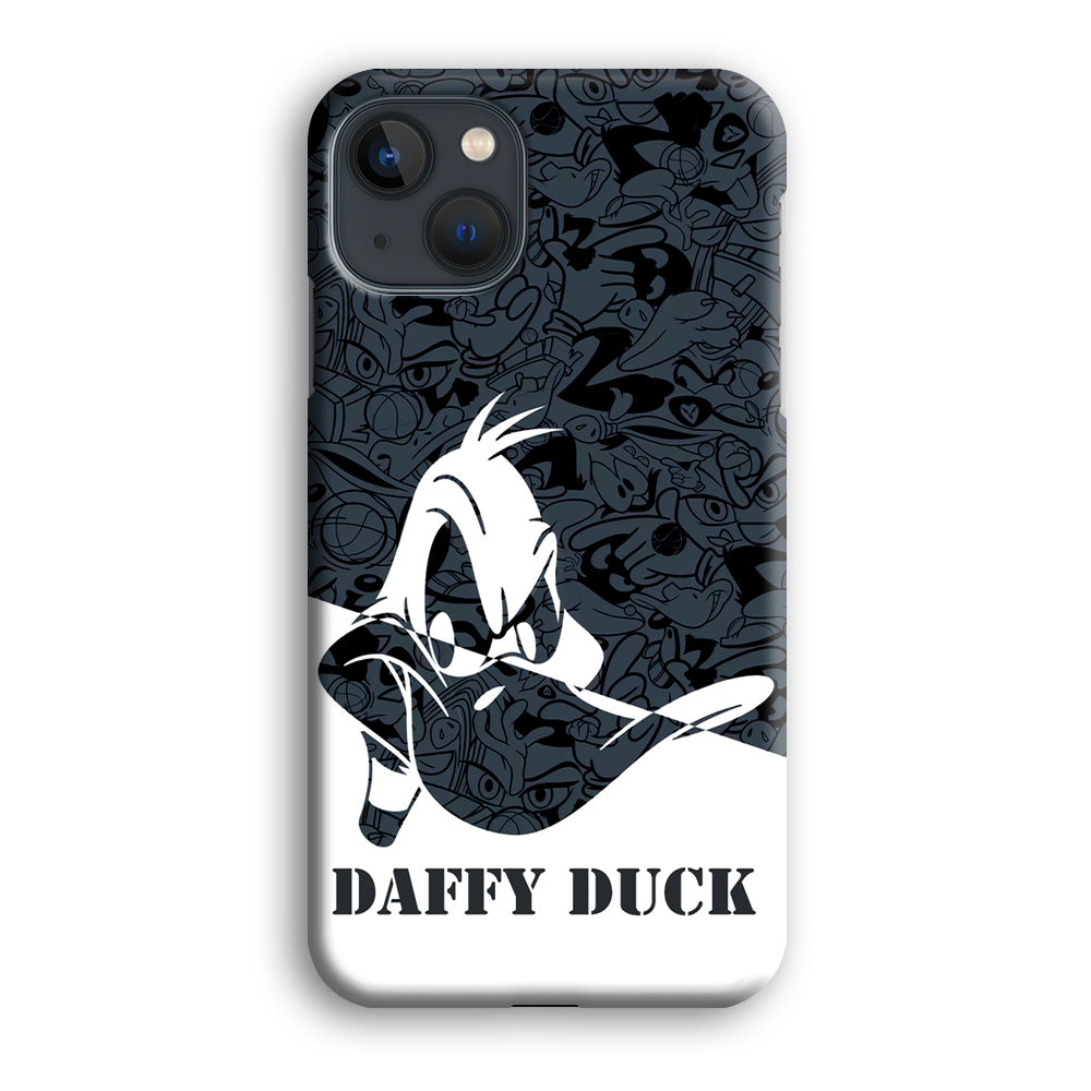 Daffy Duck Silhouette Of Pattern iPhone 15 Plus Case