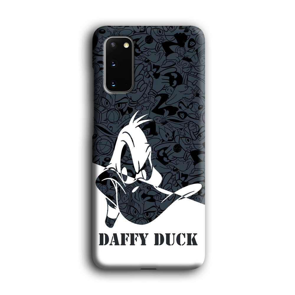 Daffy Duck Silhouette Of Pattern Samsung Galaxy S20 Case