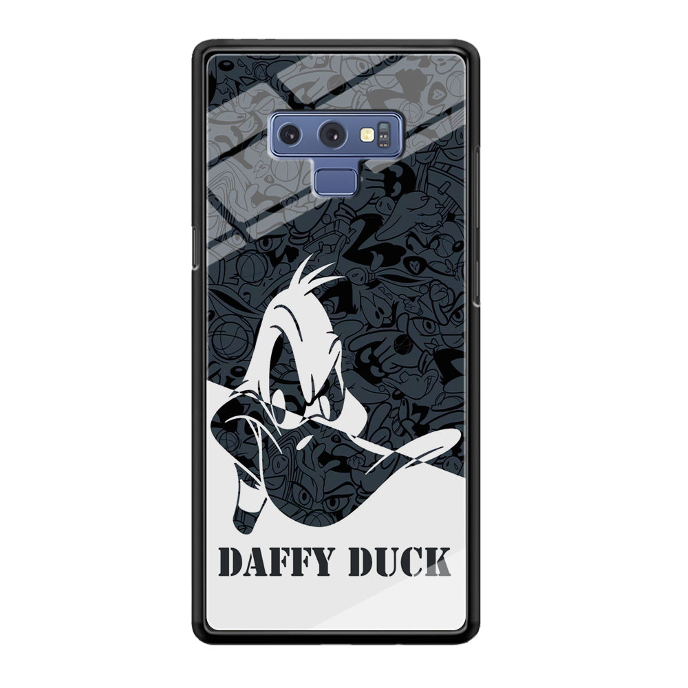 Daffy Duck Silhouette Of Pattern Samsung Galaxy Note 9 Case