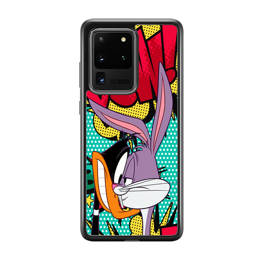 Daffy Duck Versus Bugs Bunny Battle Samsung Galaxy S20 Ultra Case