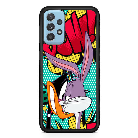 Daffy Duck Versus Bugs Bunny Battle Samsung Galaxy A72 Case