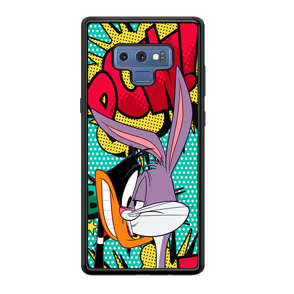 Daffy Duck Versus Bugs Bunny Battle Samsung Galaxy Note 9 Case