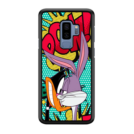 Daffy Duck Versus Bugs Bunny Battle Samsung Galaxy S9 Plus Case