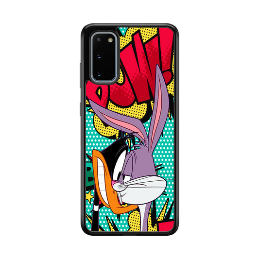 Daffy Duck Versus Bugs Bunny Battle Samsung Galaxy S20 Case