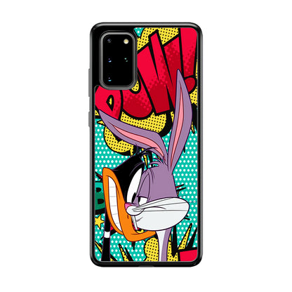 Daffy Duck Versus Bugs Bunny Battle Samsung Galaxy S20 Plus Case