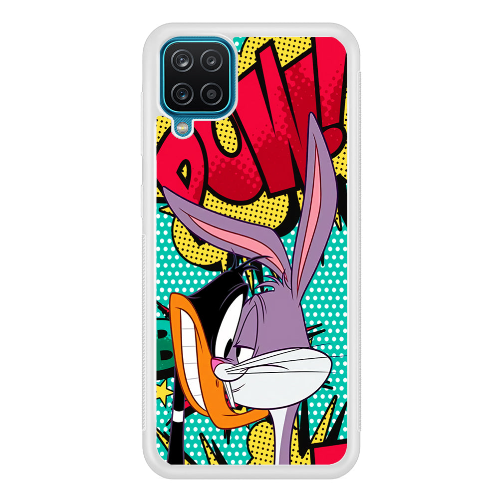 Daffy Duck Versus Bugs Bunny Battle Samsung Galaxy A12 Case