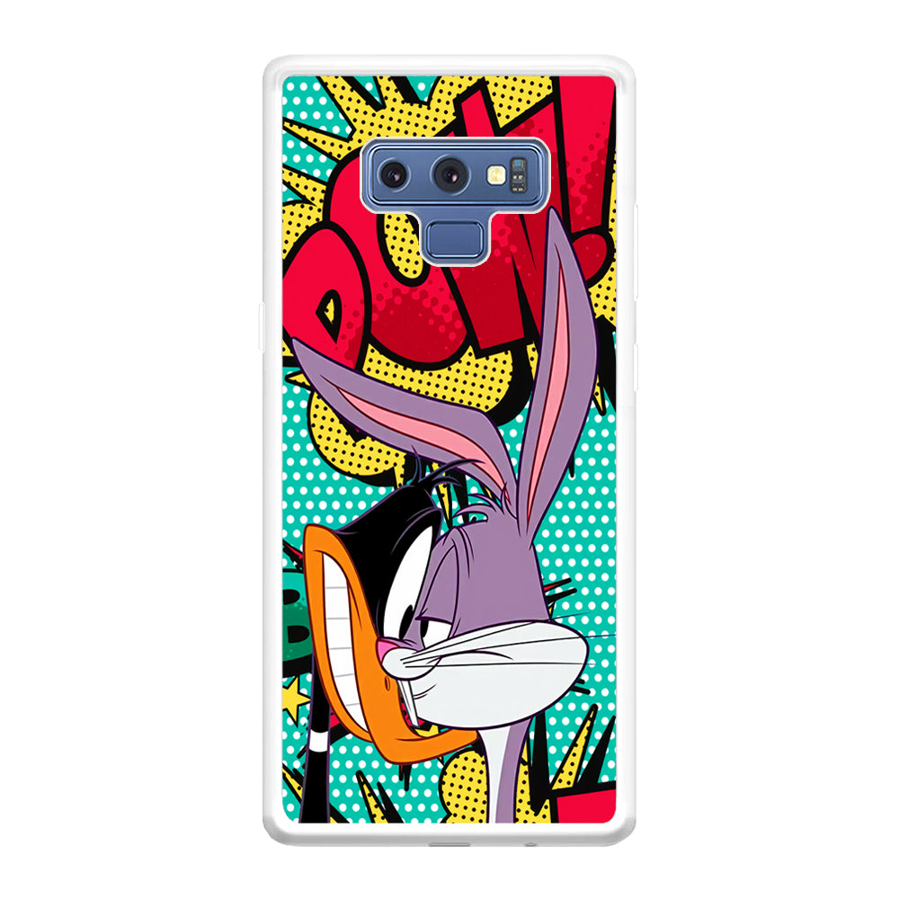 Daffy Duck Versus Bugs Bunny Battle Samsung Galaxy Note 9 Case