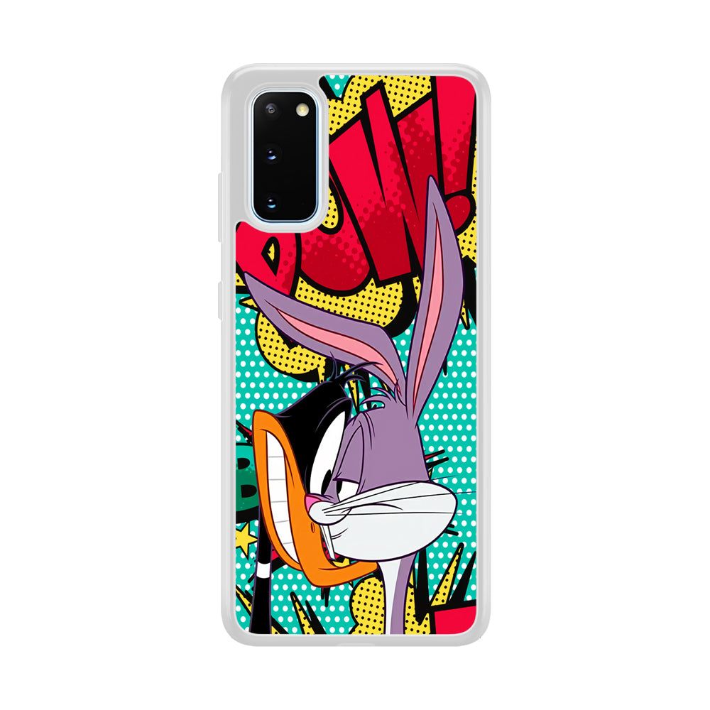 Daffy Duck Versus Bugs Bunny Battle Samsung Galaxy S20 Case