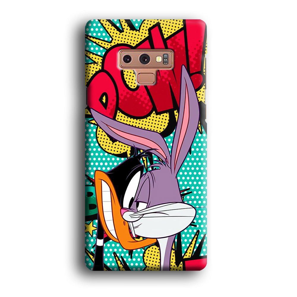 Daffy Duck Versus Bugs Bunny Battle Samsung Galaxy Note 9 Case