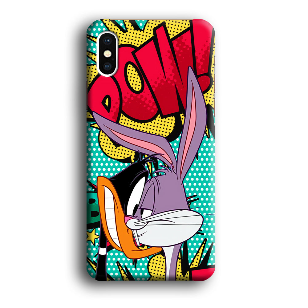 Daffy Duck Versus Bugs Bunny Battle iPhone Xs Max Case