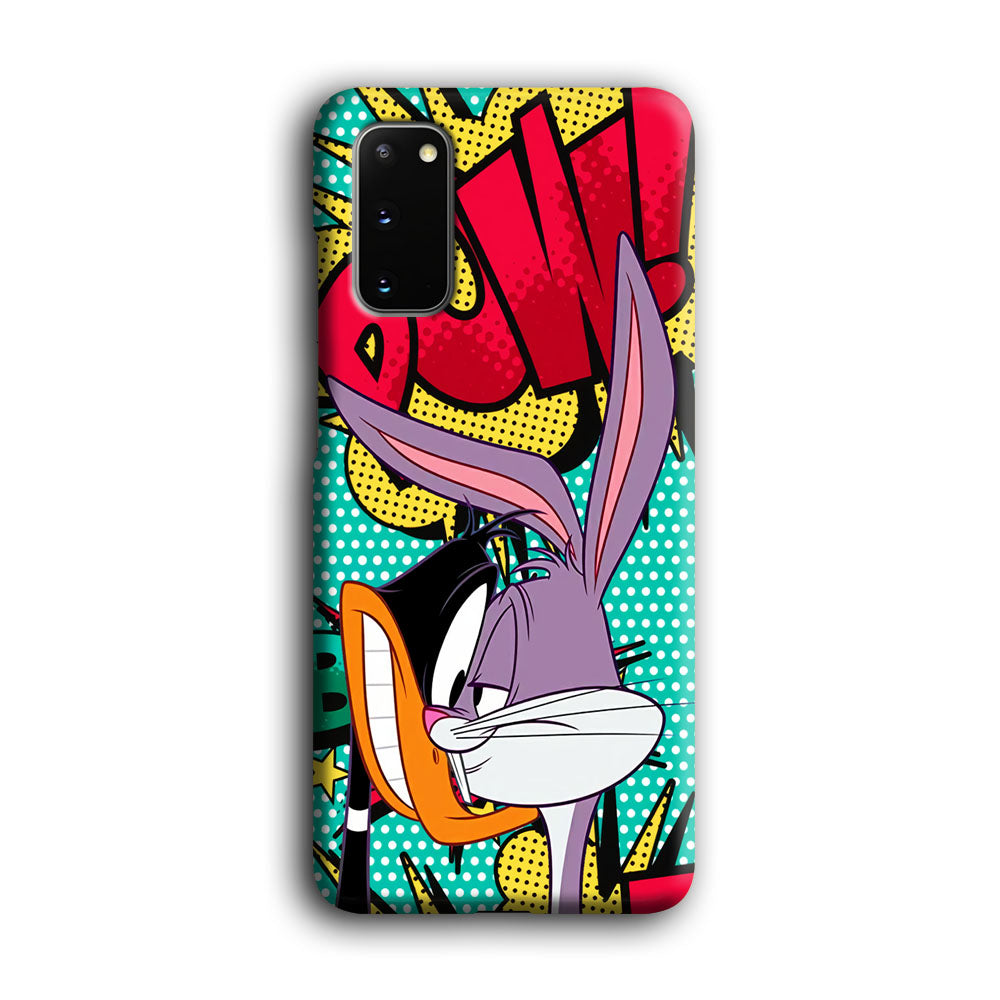 Daffy Duck Versus Bugs Bunny Battle Samsung Galaxy S20 Case