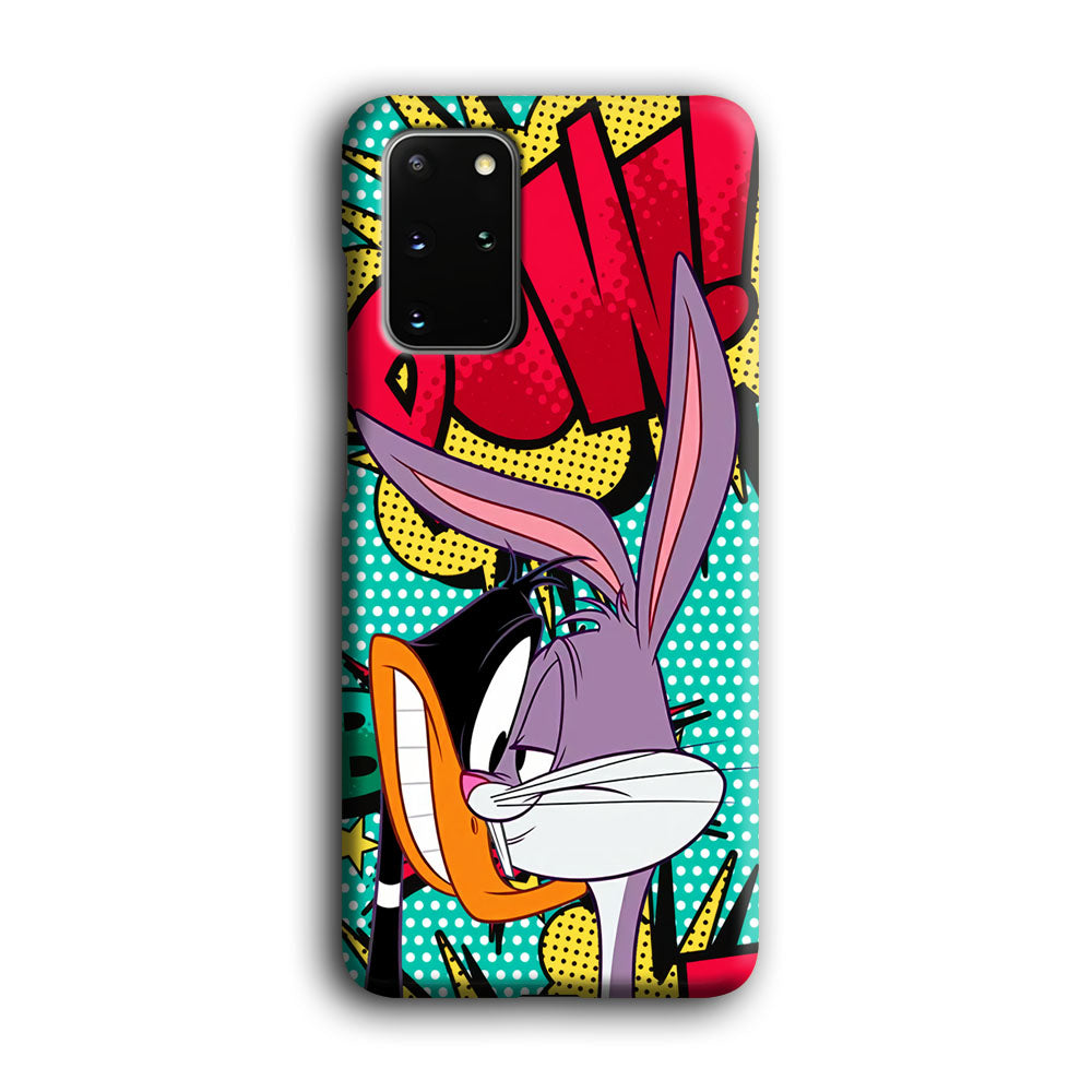 Daffy Duck Versus Bugs Bunny Battle Samsung Galaxy S20 Plus Case