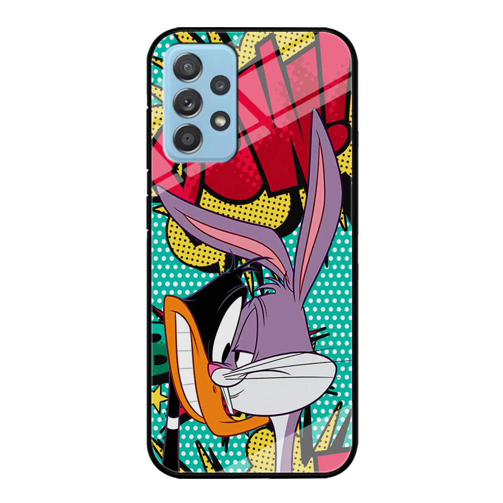 Daffy Duck Versus Bugs Bunny Battle Samsung Galaxy A52 Case