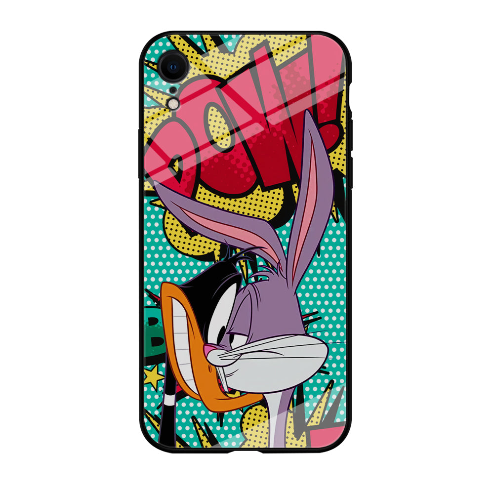 Daffy Duck Versus Bugs Bunny Battle iPhone XR Case