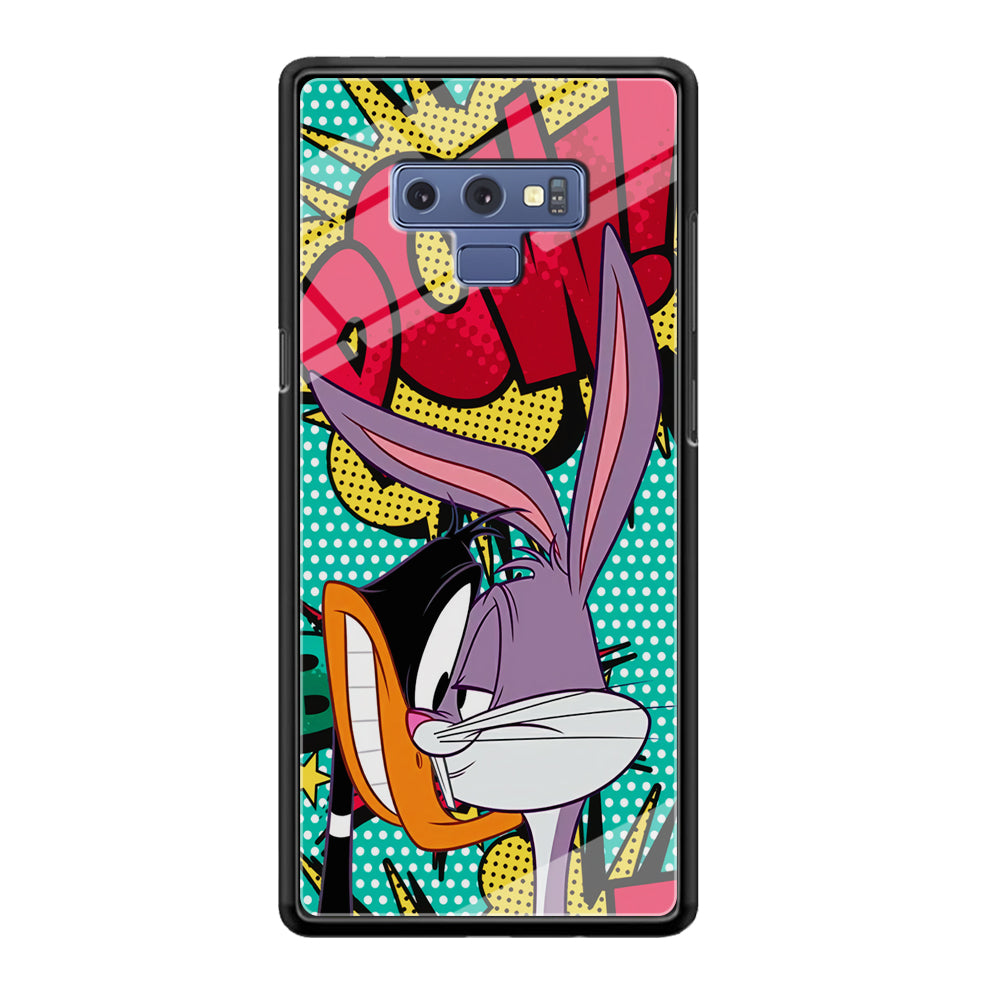 Daffy Duck Versus Bugs Bunny Battle Samsung Galaxy Note 9 Case