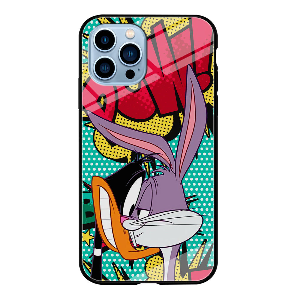 Daffy Duck Versus Bugs Bunny Battle iPhone 15 Pro Max Case