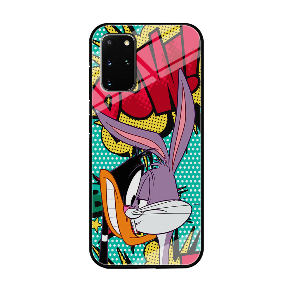 Daffy Duck Versus Bugs Bunny Battle Samsung Galaxy S20 Plus Case