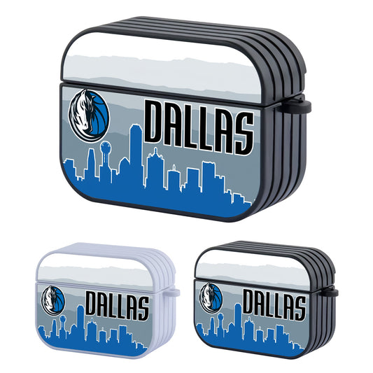 Dallas Mavericks City And Logo Hard Plastic Case Cover For Apple Airpods Pro