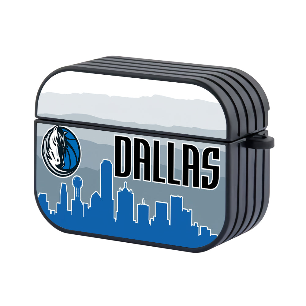 Dallas Mavericks City And Logo Hard Plastic Case Cover For Apple Airpods Pro