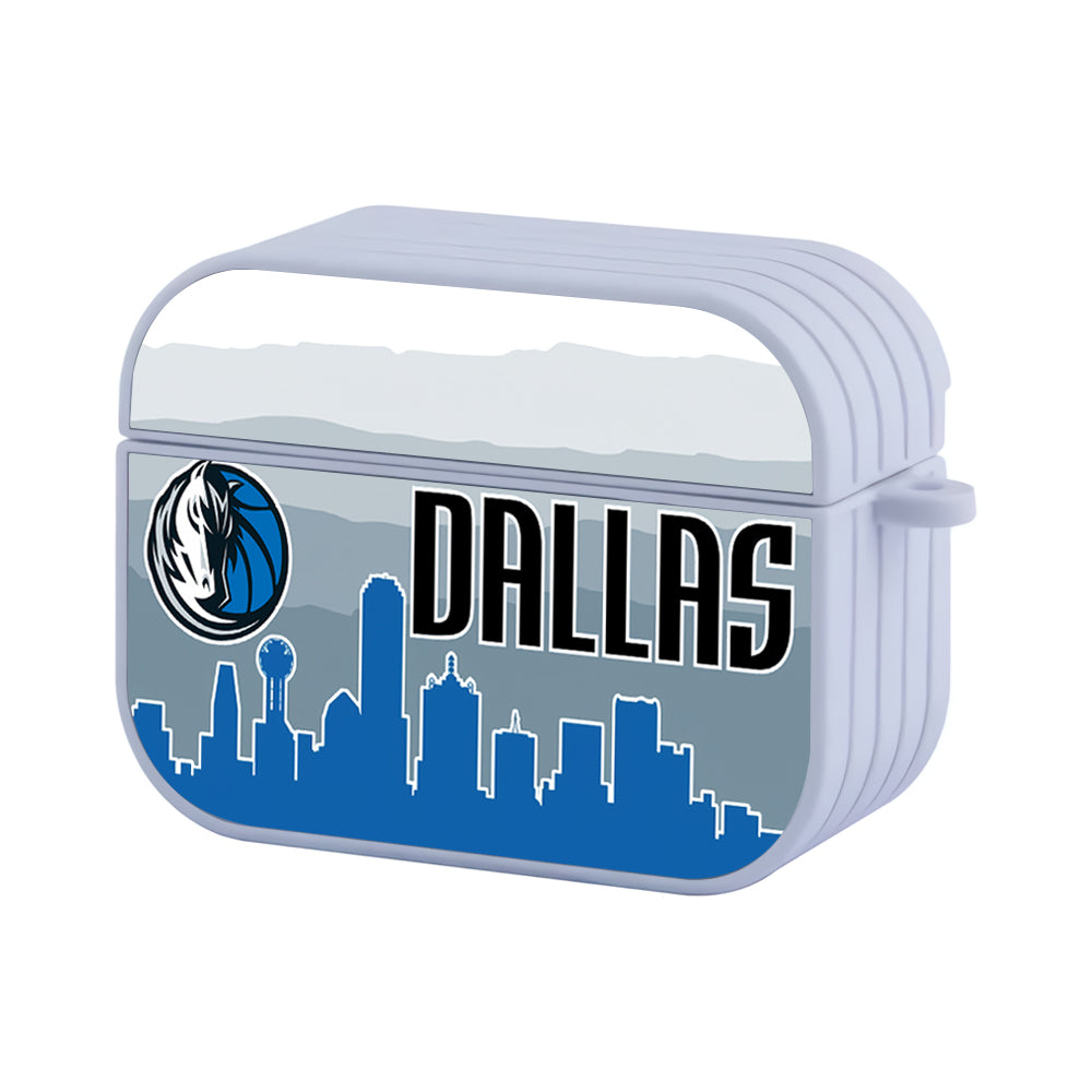 Dallas Mavericks City And Logo Hard Plastic Case Cover For Apple Airpods Pro