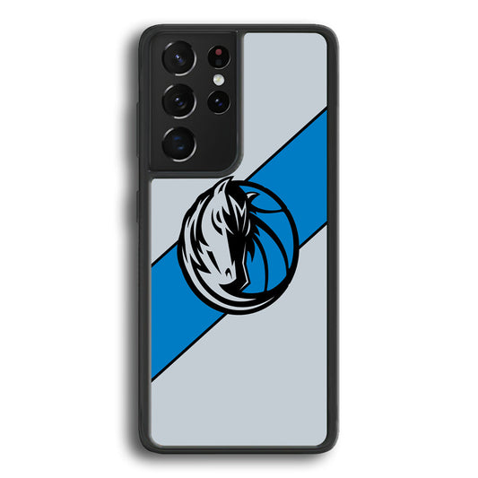 Dallas Mavericks Stripe Blue Samsung Galaxy S22 Ultra Case - Ezzystore