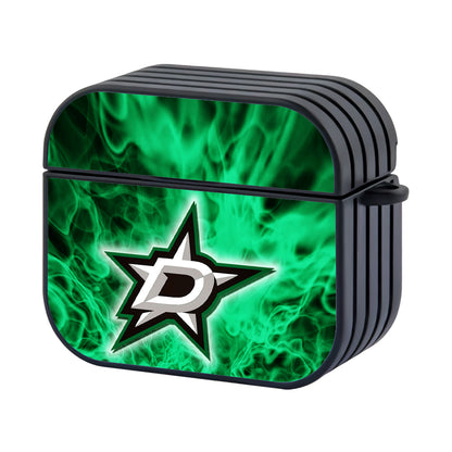 Dallas Stars Marble Green Hard Plastic Case Cover For Apple Airpods 3