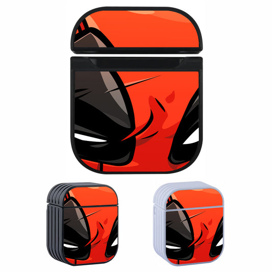 Deadpool Angry Expression Hard Plastic Case Cover For Apple Airpods