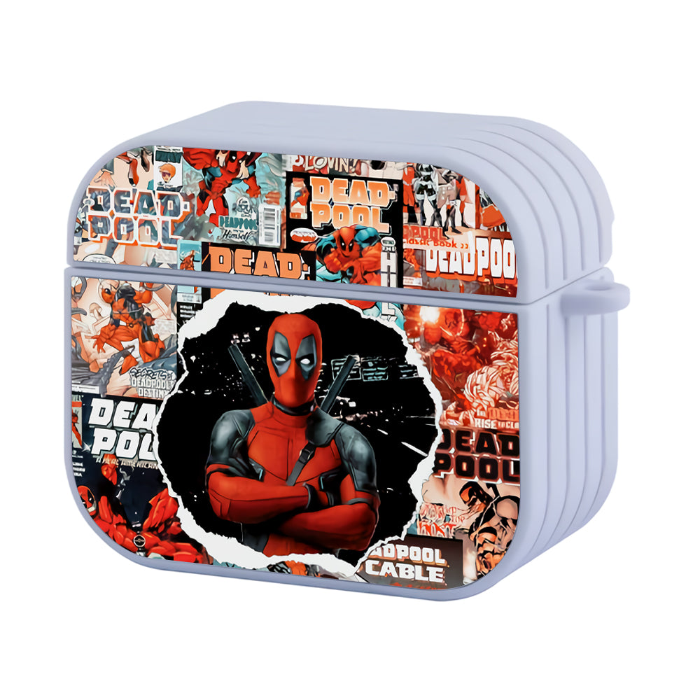 Deadpool Comic Hero Hard Plastic Case Cover For Apple Airpods 3