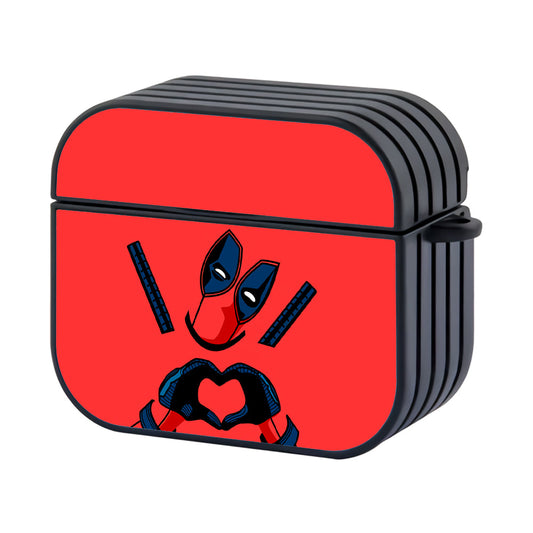 Deadpool Give Love Hard Plastic Case Cover For Apple Airpods 4 - Ezzystore