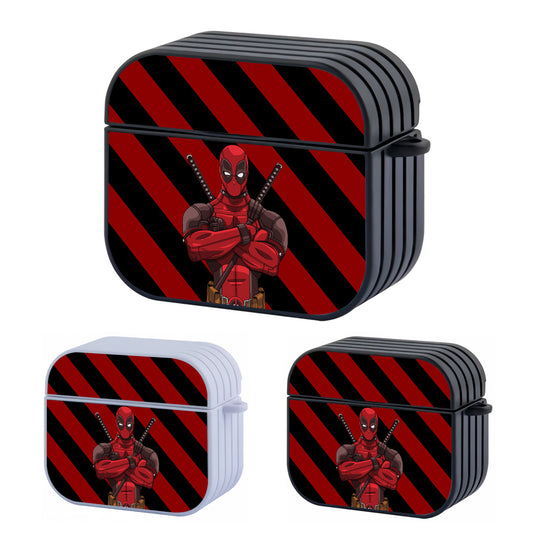 Deadpool Serious Mode Hard Plastic Case Cover For Apple Airpods 3