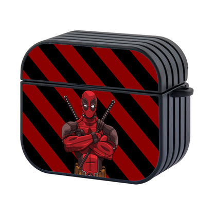 Deadpool Serious Mode Hard Plastic Case Cover For Apple Airpods 3