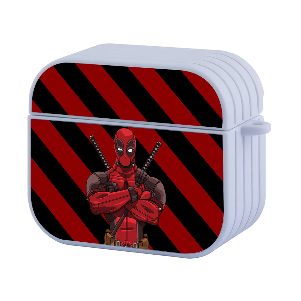 Deadpool Serious Mode Hard Plastic Case Cover For Apple Airpods 3