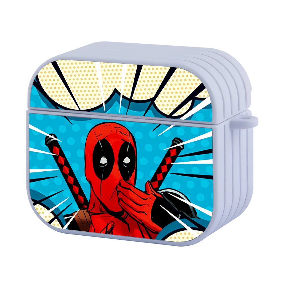 Deadpool Speechless Comic Hard Plastic Case Cover For Apple Airpods 3