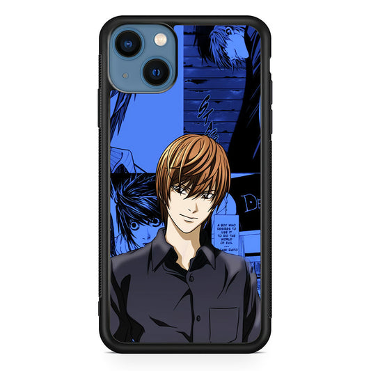 Death Note Light Yagami Comic iPhone 15 Plus Case
