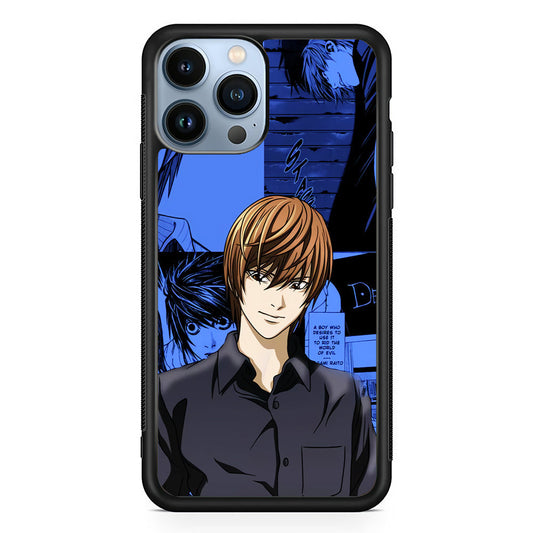Death Note Light Yagami Comic iPhone 15 Pro Max Case