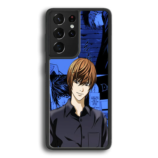 Death Note Light Yagami Comic Samsung Galaxy S22 Ultra Case - Ezzystore