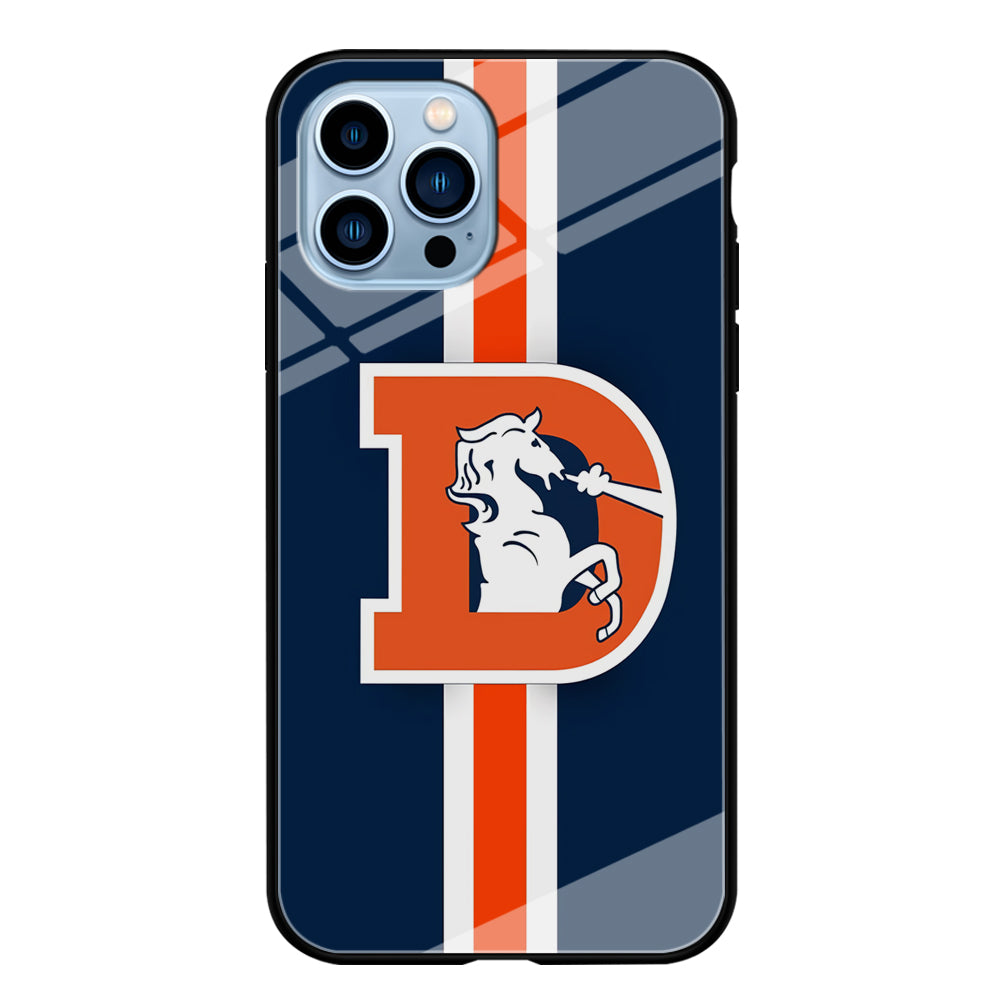 Denver Broncos Stripe iPhone 14 Pro Case