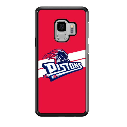 Detroit Pistons White Stripe Samsung Galaxy S9 Case