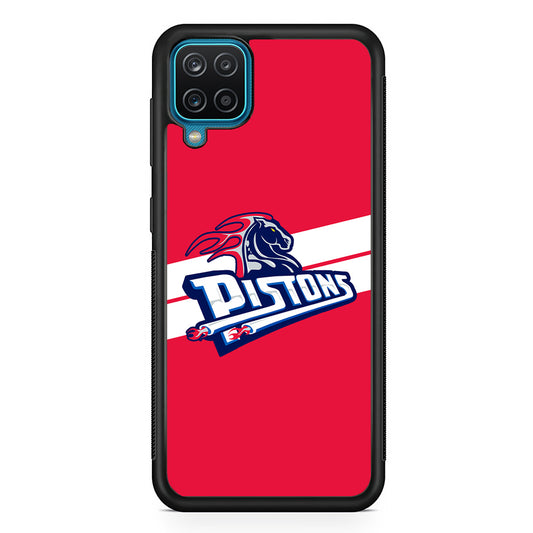 Detroit Pistons White Stripe Samsung Galaxy A12 Case