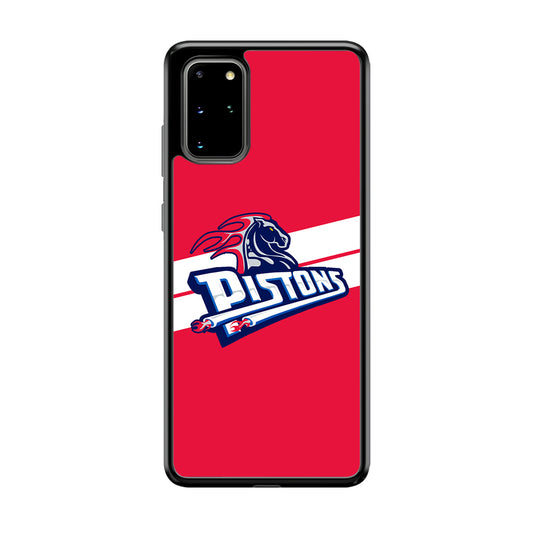 Detroit Pistons White Stripe Samsung Galaxy S20 Plus Case