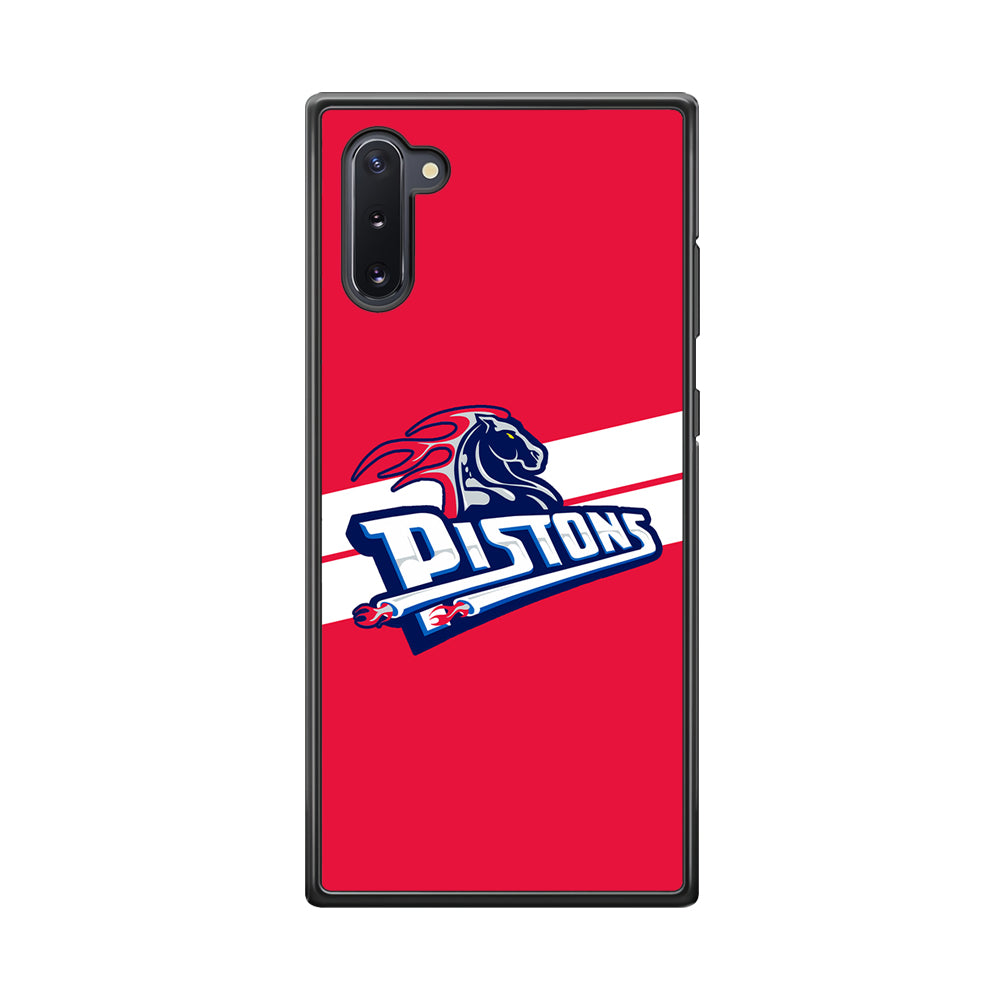 Detroit Pistons White Stripe Samsung Galaxy Note 10 Case