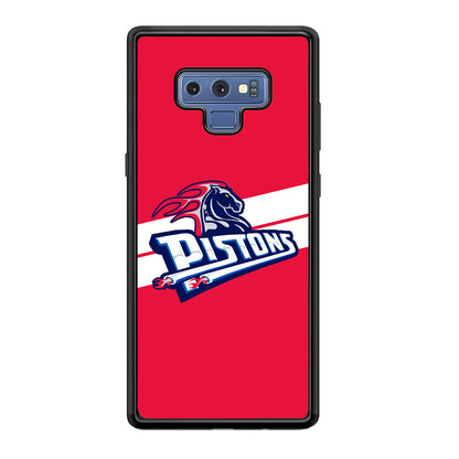 Detroit Pistons White Stripe Samsung Galaxy Note 9 Case