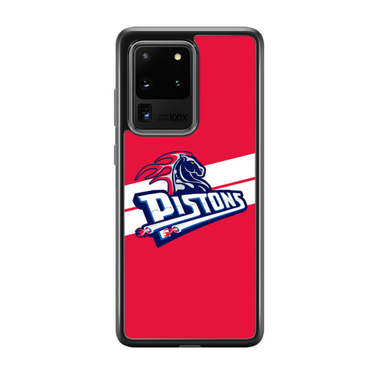 Detroit Pistons White Stripe Samsung Galaxy S20 Ultra Case