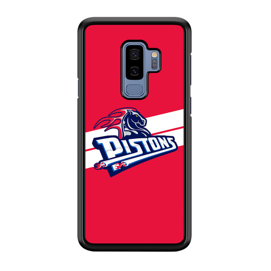 Detroit Pistons White Stripe Samsung Galaxy S9 Plus Case