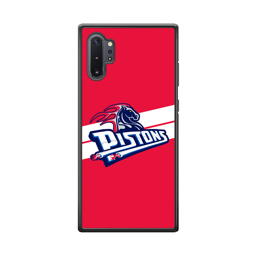 Detroit Pistons White Stripe Samsung Galaxy Note 10 Plus Case