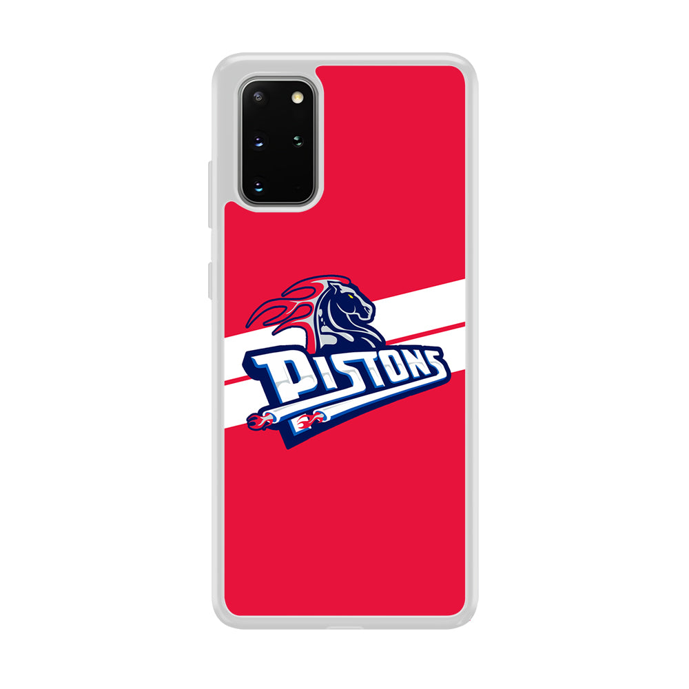 Detroit Pistons White Stripe Samsung Galaxy S20 Plus Case